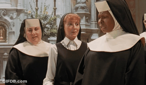 Nuns Standing Together GIF