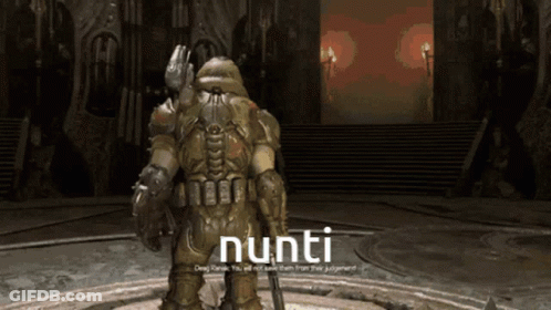 Nunti Video Game Character In Castle GIF