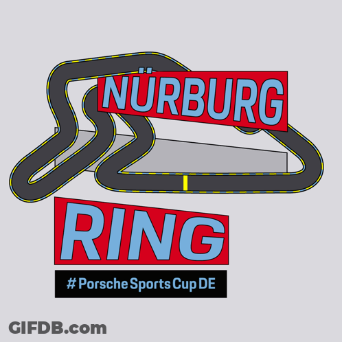 Nurburgring Sign With Race Track GIF