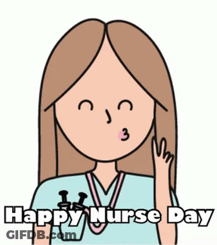 Nurse Blowing Kiss Happy Nurse Day GIF