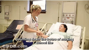 Nurse Counting Down Nursing School GIF