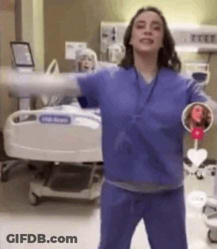 Nurse Holding Patient Picture GIF