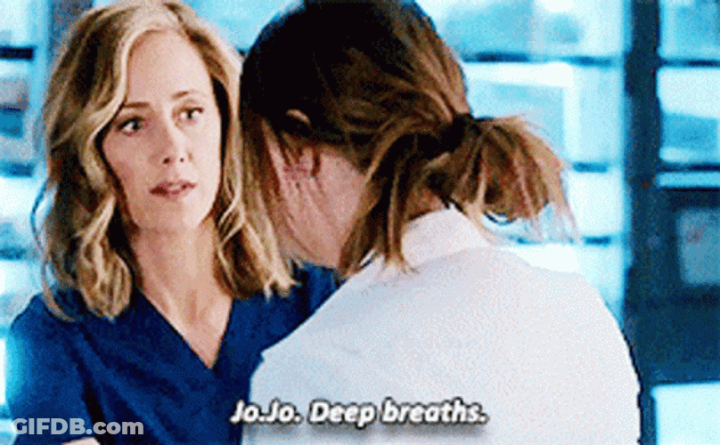 Nurse Instructing Deep Breathing GIF