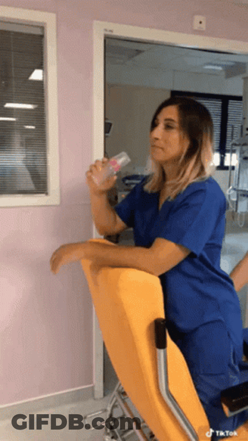Nurse On Duty Fun Singing GIF
