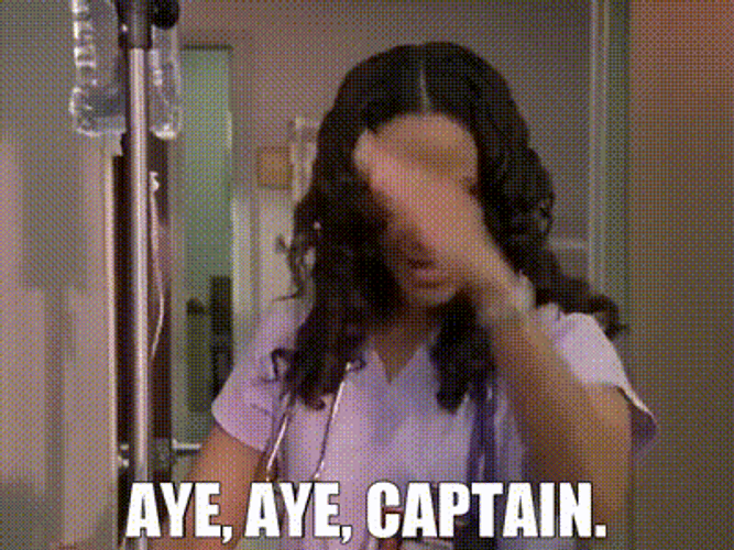 Nurse Saying Aye Aye Captain GIF