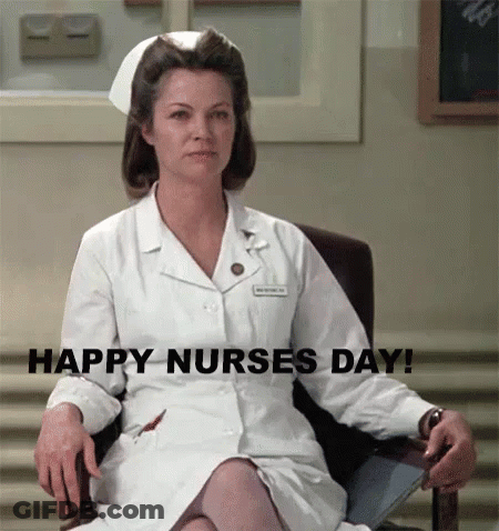 Nurse Sitting In Chair Happy Nurses Day GIF