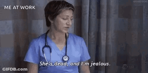 Nurse Sitting In Hospital Room GIF
