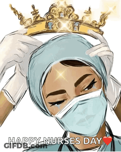 Nurse Wearing Crown Happy Nurses Day GIF