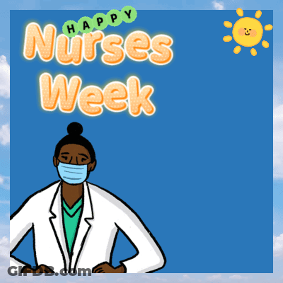 Nurse Wearing Mask Happy Nurses Week GIF