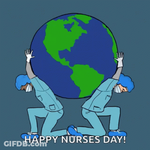Nurses Carrying Earth Happy Nurses Day GIF