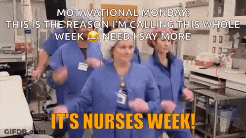 Nurses Dancing In Hospital For Nurses Week GIF