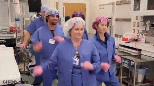 Nurses Dancing In Hospital GIF