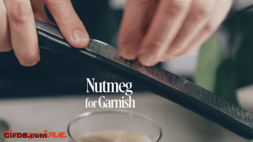Nutmeg Garnish Advertisement Person Grating GIF