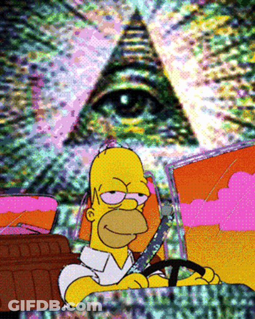 Nwo Homer Simpson Illuminati GIF