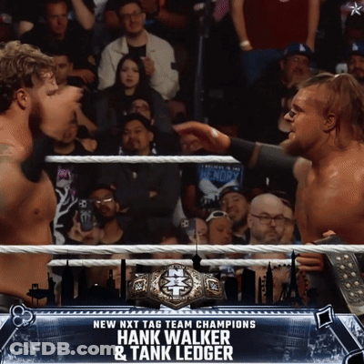 NXT Tag Champs Hank Walker & Tank Ledger Wrestling GIF