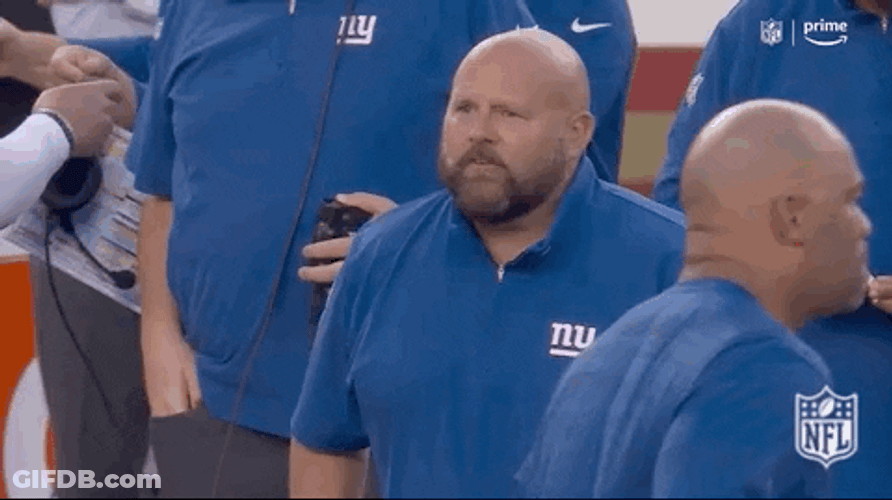 Ny Giants Brian Daboll Looking Mad GIF