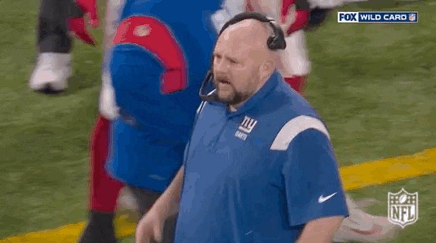 Ny Giants Brian Daboll Throwing His Headphones GIF