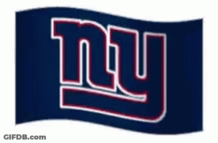 NY Giants Daniel Jones Flag GIF