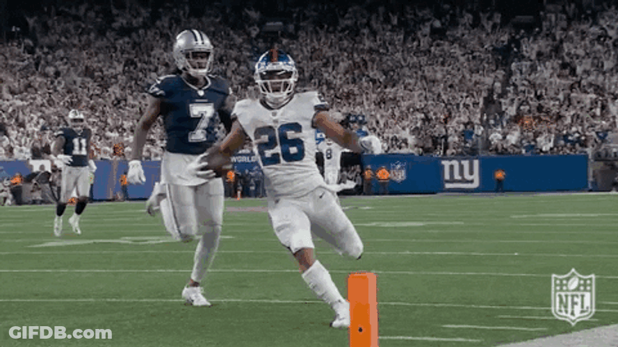 Ny Giants Jumping To Touchdown Zone GIF