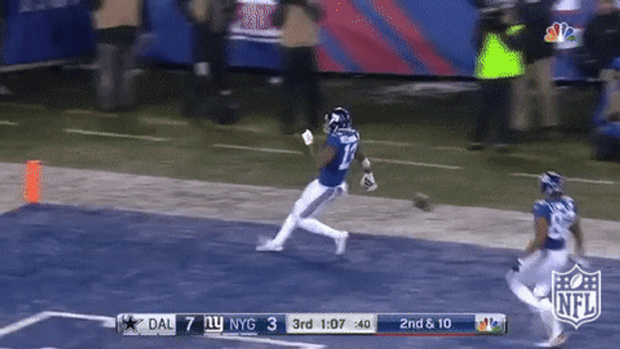 NY Giants Moonwalk Dance GIF