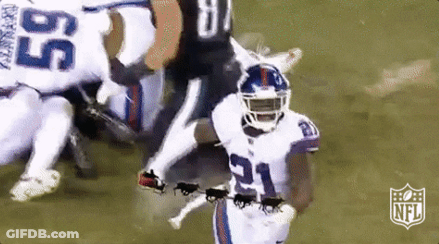 Ny Giants Player Punching Air GIF