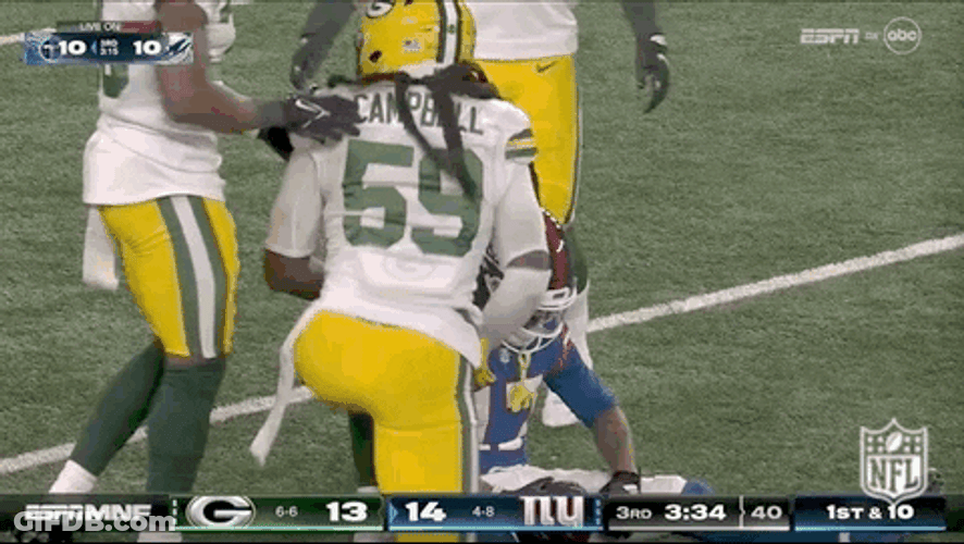 Ny Giants Player Sitting On The Ground GIF