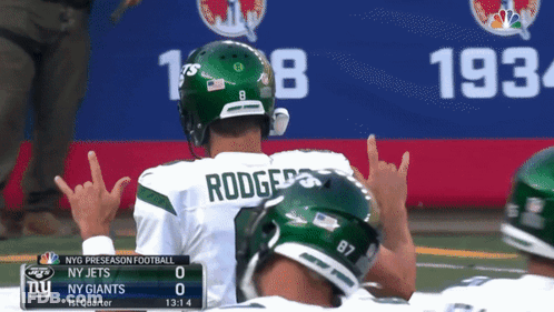 NY Jets Vs NY Giants Football Game GIF
