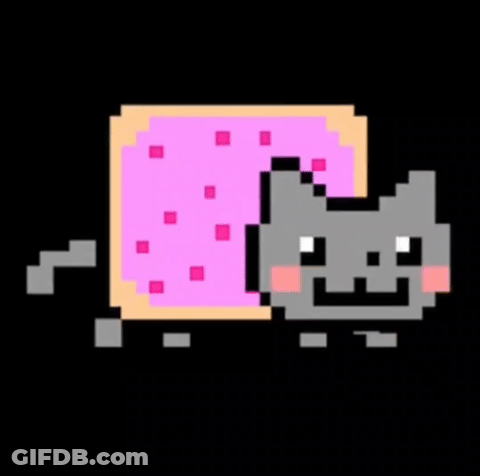 Nyan Cat Pixel Art GIF