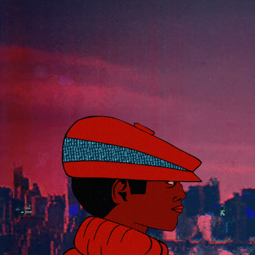 NYC Evening Walk Art GIF