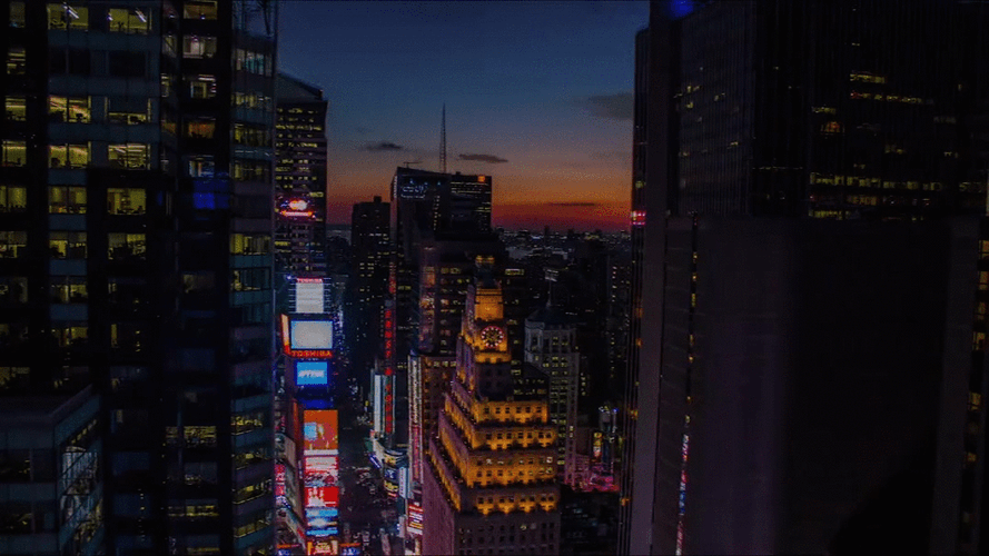 NYC Lights Timelapse GIF