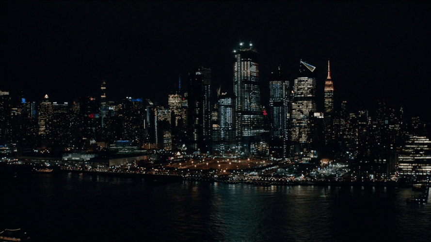NYC Manhattan Night Skyline GIF