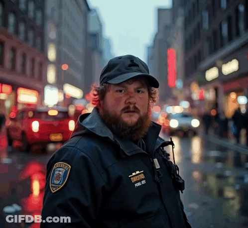 NYC Police Man GIF