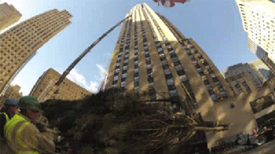 NYC Rockefeller Holiday Start GIF