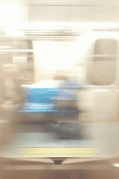NYC Subway Train Window GIF