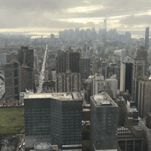NYC Timelapse Aerial GIF