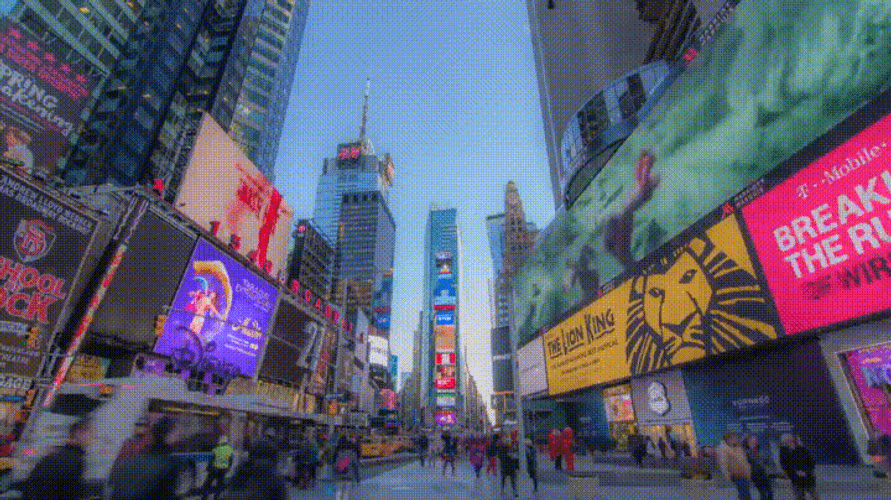 NYC Times Square Timelapse GIF