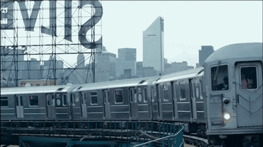 NYC Train Queensboro Plaza GIF