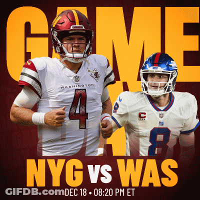 Nyg And Was Are Playing A Game On December 18 GIF