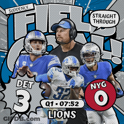 NYG Vs Detroit Lions Football Game Advertisement GIF