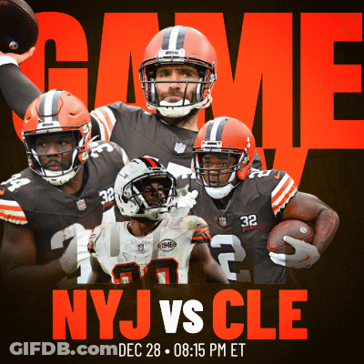 NYJ Vs CLE Poster December 28Th GIF