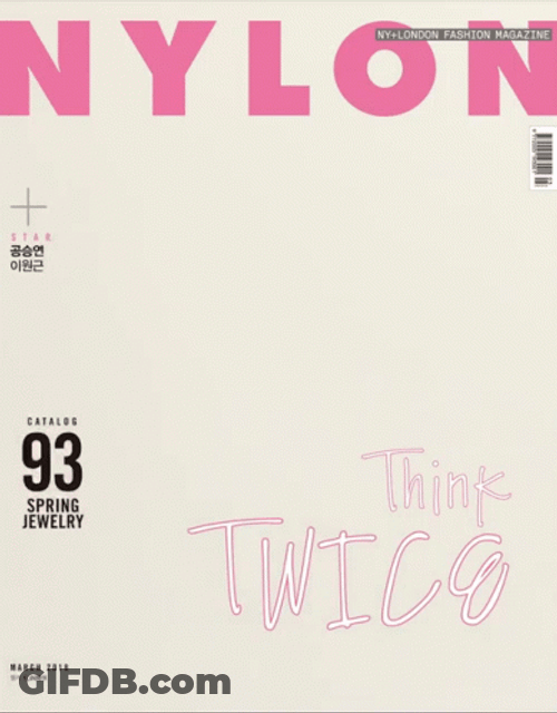 Nylon Magazine Sana Twice GIF