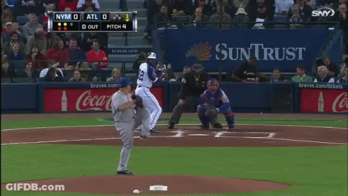 NYM Vs ATL Baseball Game 9-0 GIF