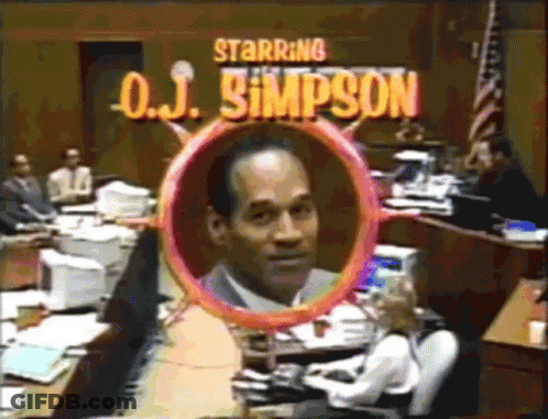 O.J. Simpson In Courtroom GIF