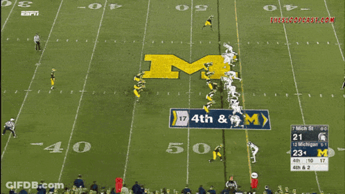O'Neill Football Player Being Tackled GIF