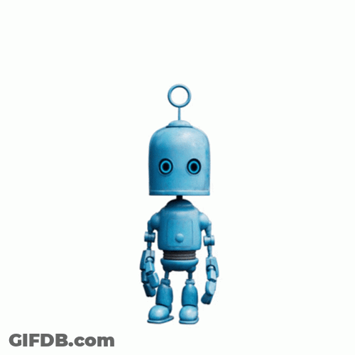 O2uk Turning Around Robot Dance GIF