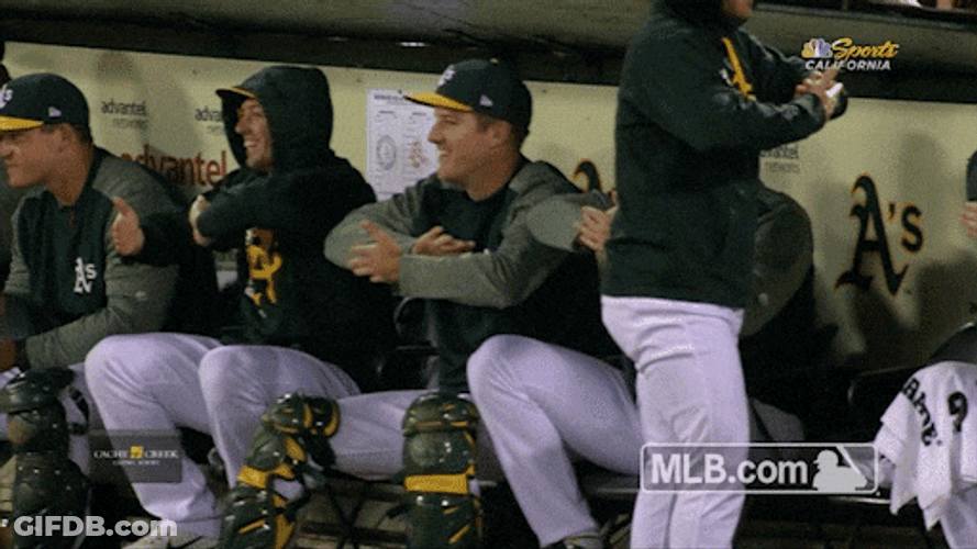 Oakland Athletics Claps GIF