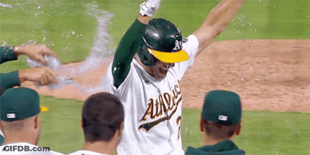 Oakland Athletics Matt Olson Win Home Run GIF