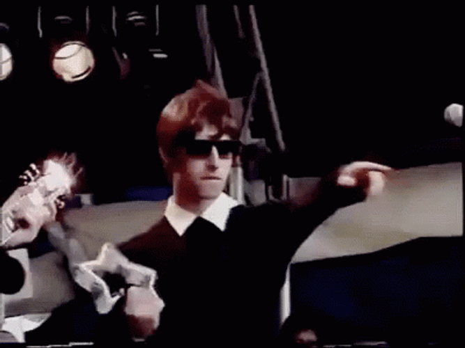 Oasis Liam Gallagher Concert GIF