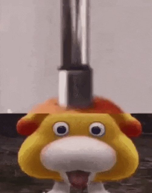 Oatchi Pikmin Whipped Cream Head GIF