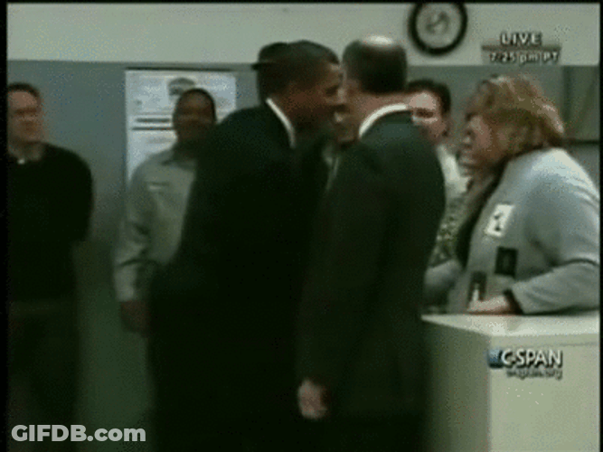 Obama Funny Handshake Meme GIF